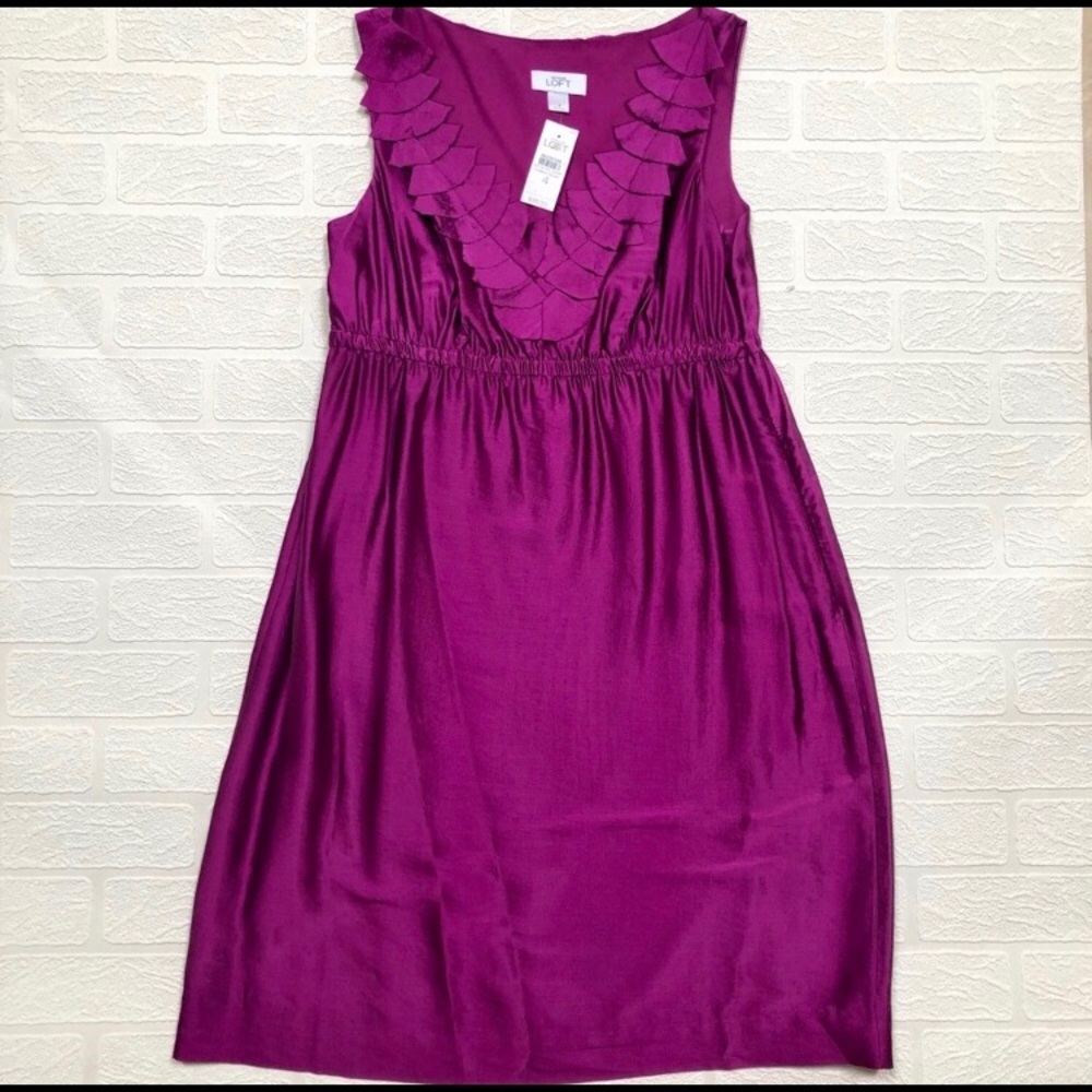 Ann Taylor Loft magenta/purple dress